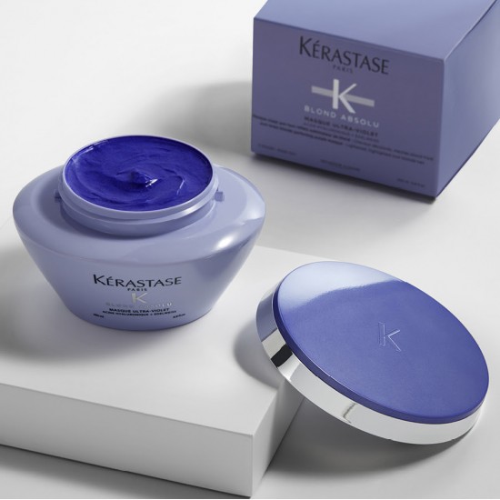 Маска за неутрализиране на жълто-оранжеви оттенъци Kerastase Blond Absolu Masque Ultra Violet 200 ml