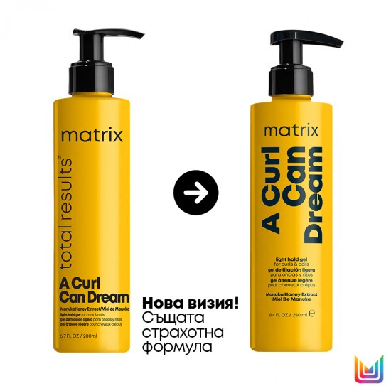 Гел за оформяне на къдрици Matrix A Curl Can Dream Light Hold Gel 250 ml