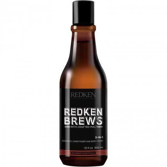 Шампоан за коса и тяло за мъже Redken Brews 3-in-1 300 ml