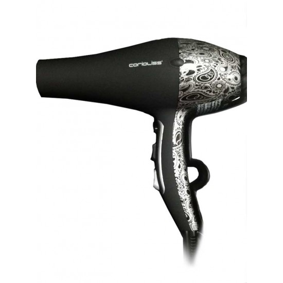 Професионален сешоар за коса Corioliss Flow Silver Paisley